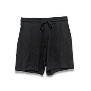 ASOS Casual Shorts Pull On Drawstring Elastic Waist Waffle Knit M Black S NWT